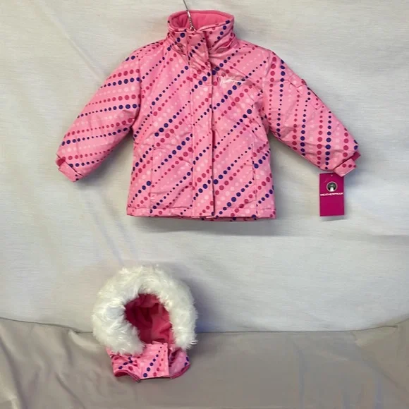 Weatherproof Girls Hooded Coat Size 2T Fuchsia - Picture 7 of 9